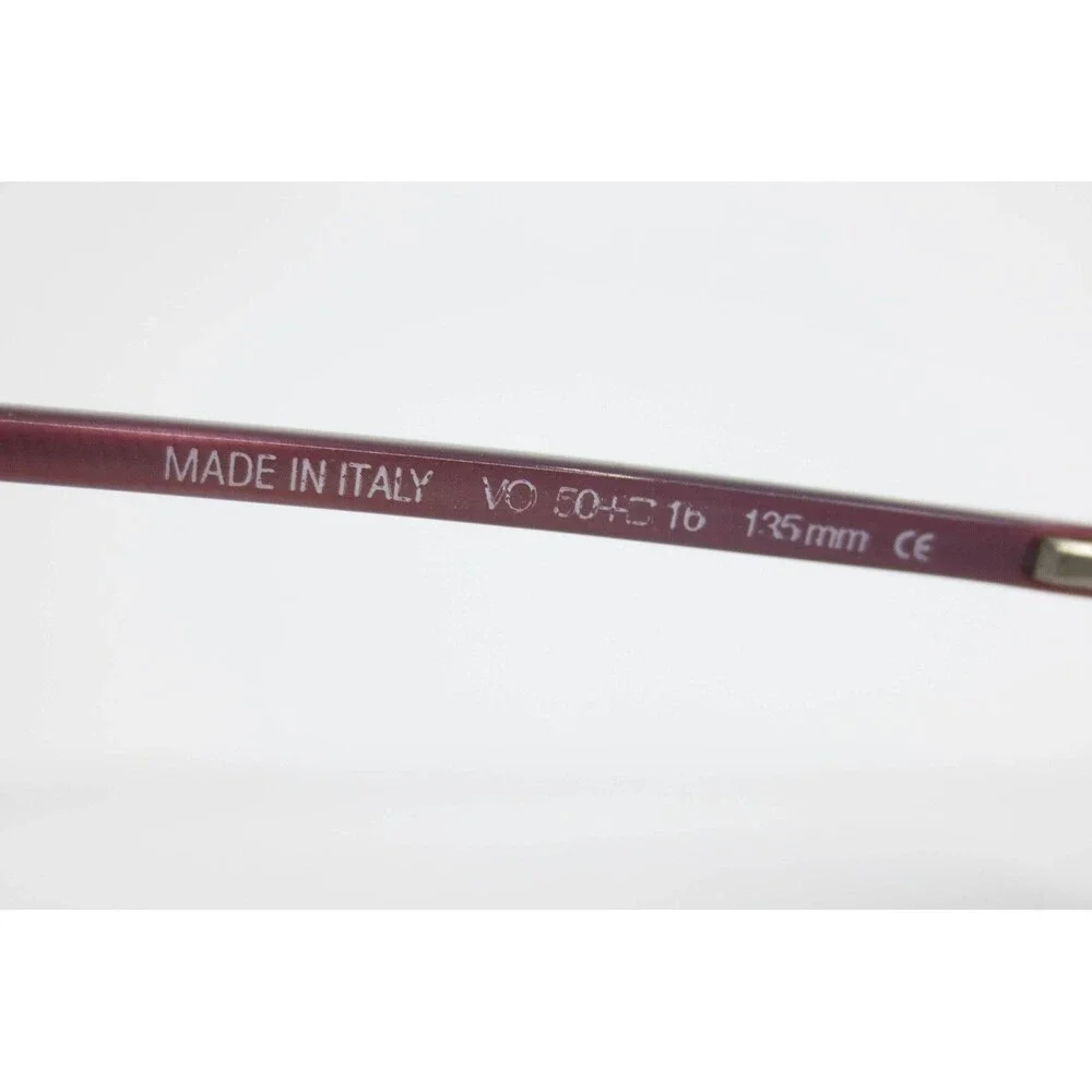 Hugo Boss HB11527 Oval Eyeglasses Burgundy Purple Green Made in Italy 50-16-135